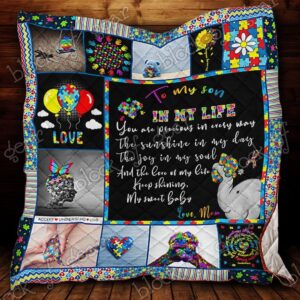 To My Son Autism Awareness Nh59 Quilt  Quilt